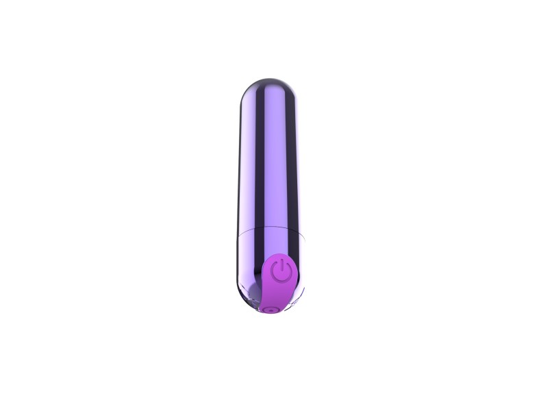 Miniwibrator Power Bullet USB 10 funkcji fioletowy błyszczący - 5