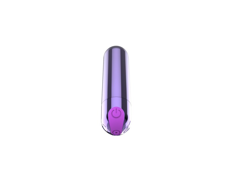 Miniwibrator Power Bullet USB 10 funkcji fioletowy błyszczący - 6