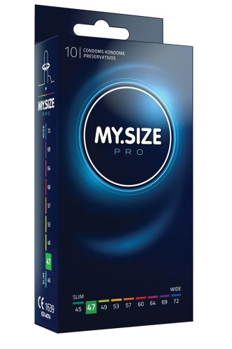 Profesjonalne prezerwatywy MYSIZE PRO 47mm 10szt