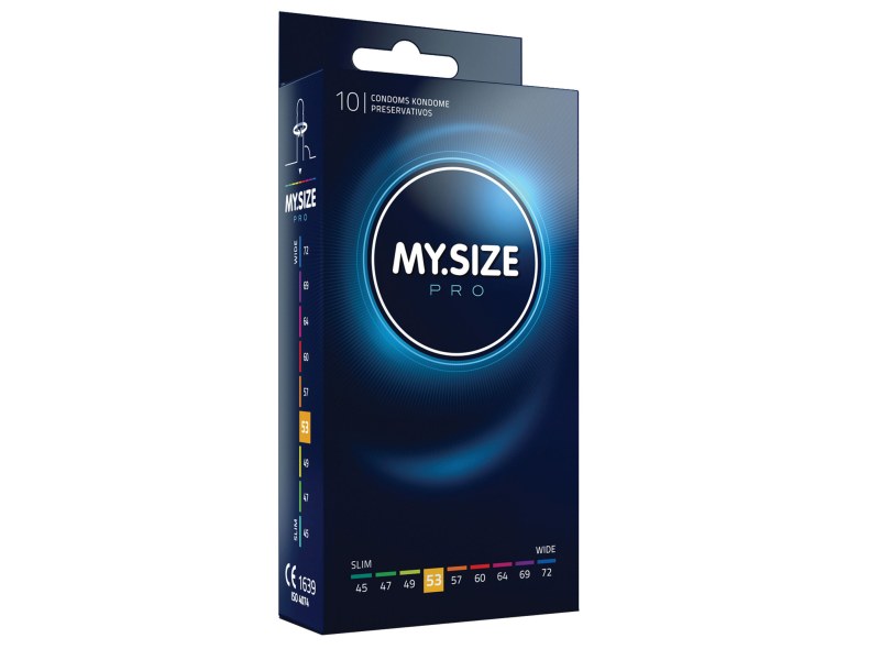 Profesjonalne prezerwatywy MYSIZE PRO 53mm 10szt