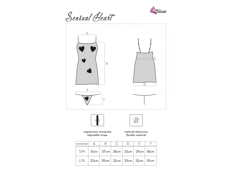 Seksowna sukienka Corsetti Sensual Heart - 7