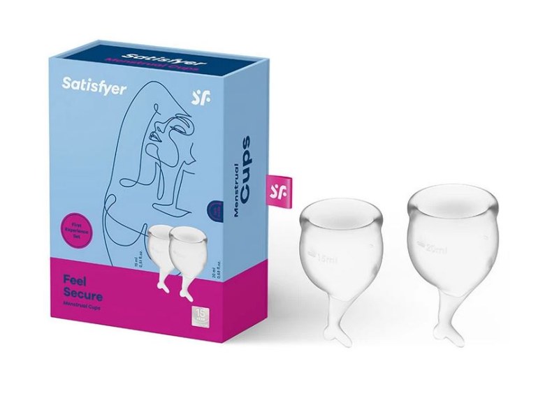 Tampony - Satisfyer Feel Secure Menstrual Cup (Transparent)