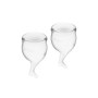 Tampony - Satisfyer Feel Secure Menstrual Cup (Transparent) - 2