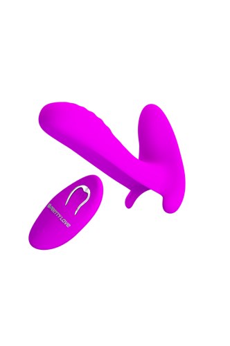 Wibrator masażer do majtek nakładka na palec 10cm 12 trybów fioletowy - image 2