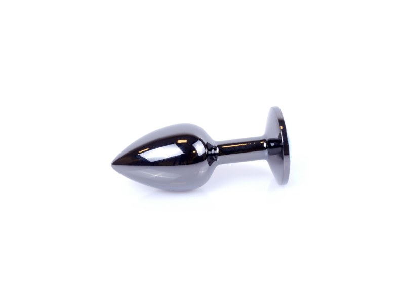 Sex plug korek analny stalowy z kryształem 2,7cm - 5