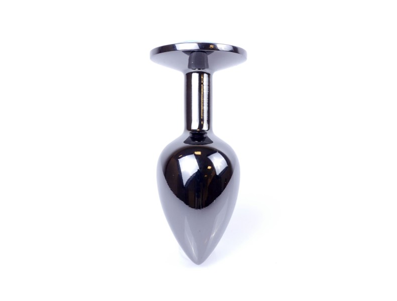 Sex plug korek analny stalowy z kryształem 2,7cm - 6
