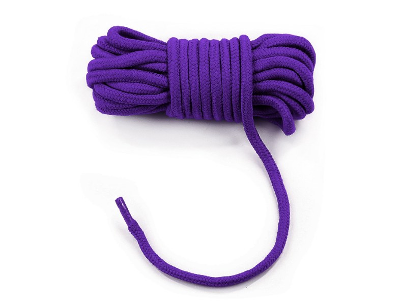 Fioletowy gruby sznur do podwiązywania rąk i nóg - 3