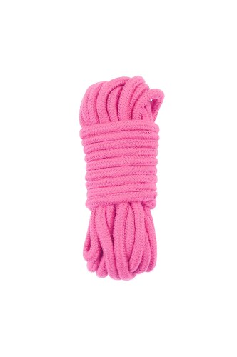 Różowy sznur do wiązania rąk i nóg BDSM 10 m - image 2