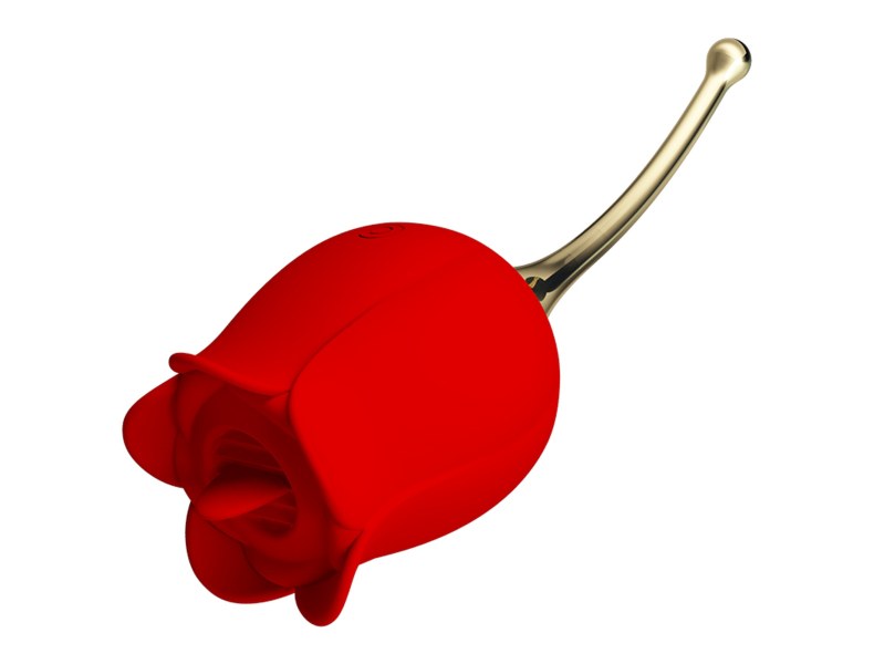 Masażer liżący w kształcie róży 12 trybów wibracji - 2