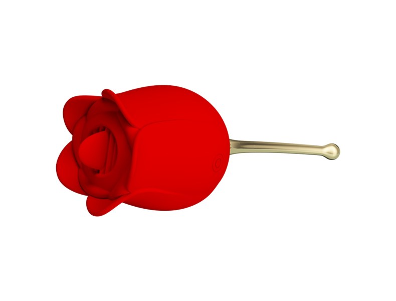 Masażer liżący w kształcie róży 12 trybów wibracji - 4