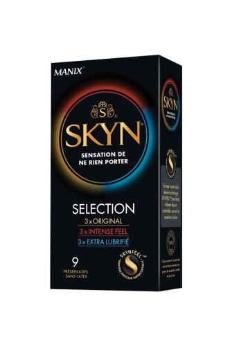 Prezerwatywy SET SKYN SELECTION 3x Original + 3x Intense Feel + 3x Extra Lubrifie