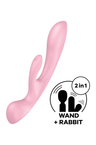 Wibrator króliczek stymulator punktu G Satisfyer Triple Oh różowy - image 2