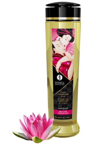 Luksusowy erotyczny olejek do masażu 240ml kwiat lotosu