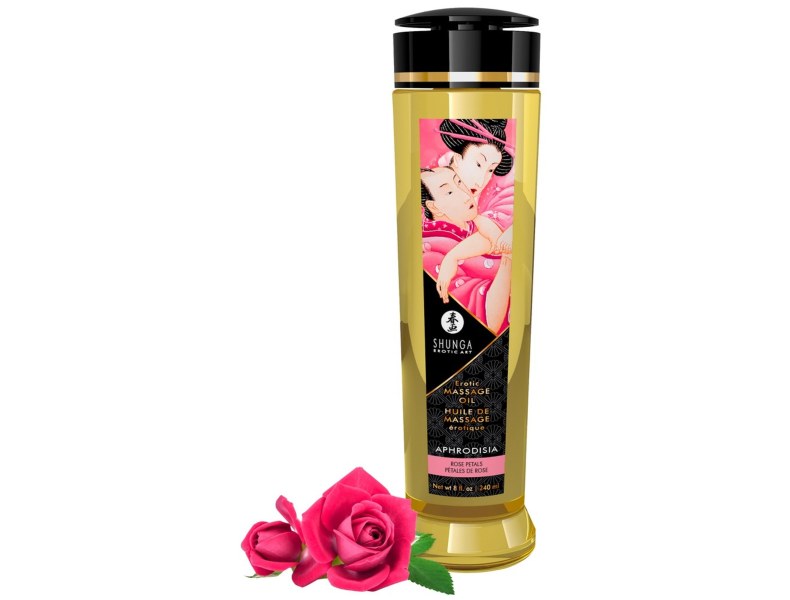 Luksusowy erotyczny olejek do masażu 240ml róże