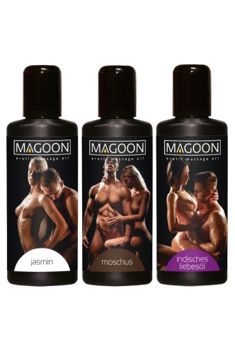 Zestaw olejków do masażu erotycznego Magoon - zestaw 3x50ml