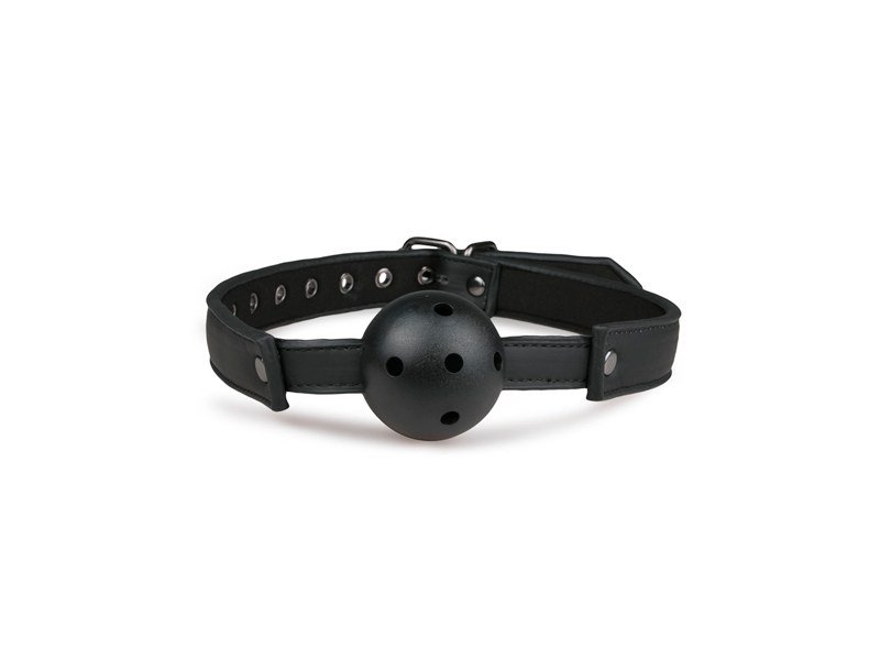 Knebel-Ball Gag With PVC Ball - Black - 6