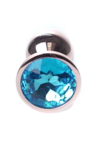 Korek analny ozdobny z kryształkiem metalowy 7cm - image 2