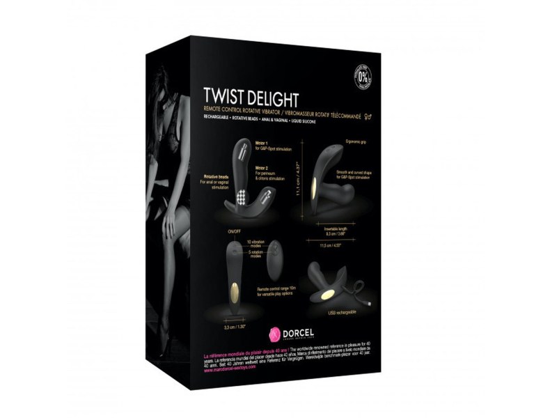 Korek analny rotacja dorcel twist delight 10 tryb - 15