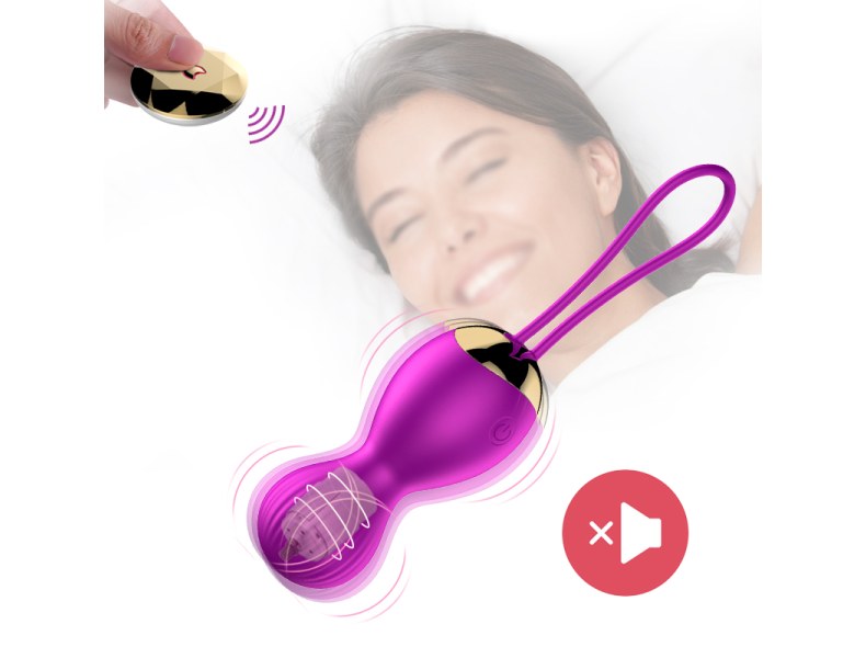 Silikonowe kulki orgazmowe z wibracjami 7 trybów - 9