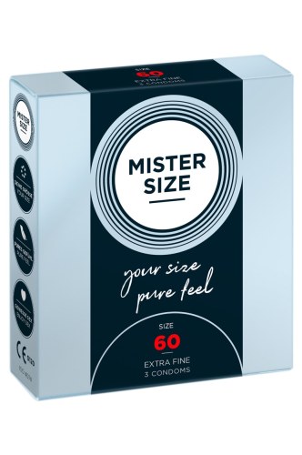 Mister Size 60mm pack of 3