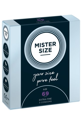 Mister Size 69mm pack of 3